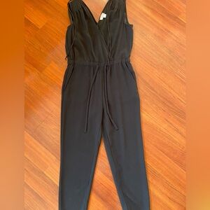 Ann Taylor Loft Black Tank Jumpsuit Pantsuit Small Petite